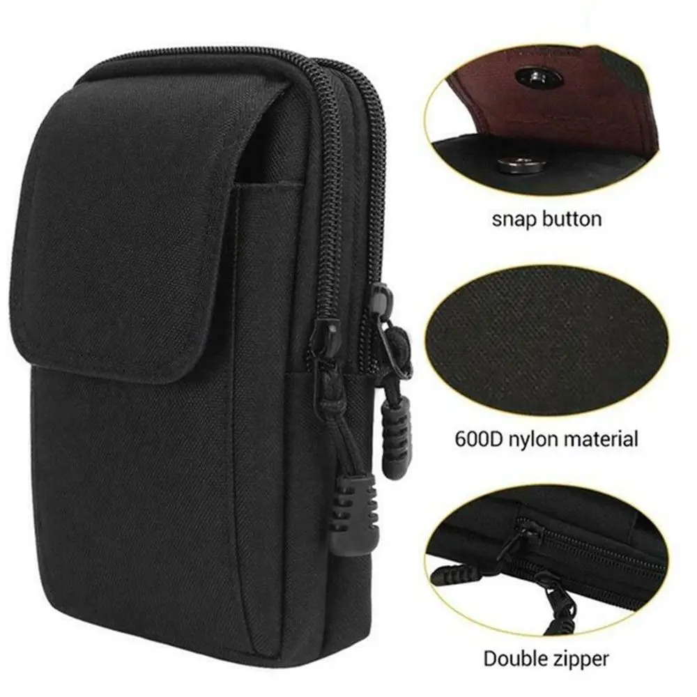 Edc Carry Fanny Pack - حقيبة خصر تكتيكية للرجال بنظام MOLLE،