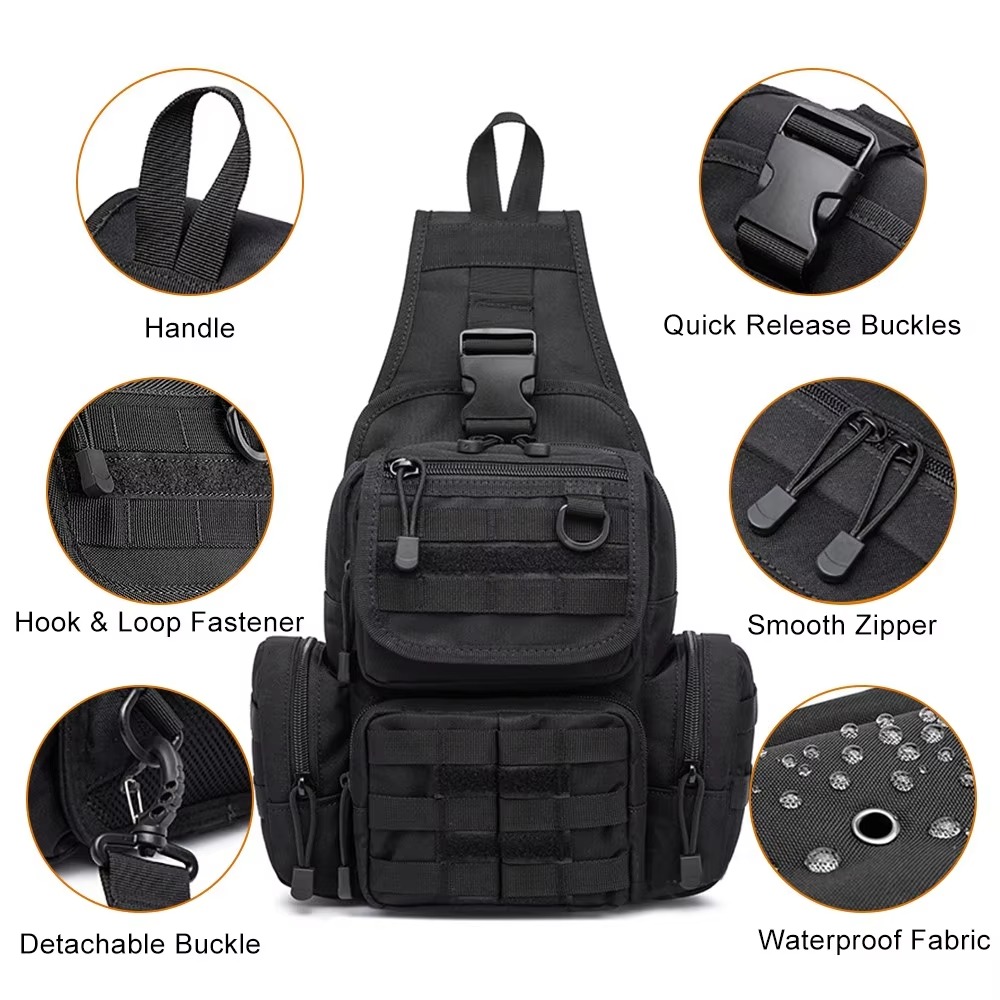 حقيبة مسدس تكتيكية للحمل المخف - مراجعة Edc Concealed Carry Sling Bag وسعره