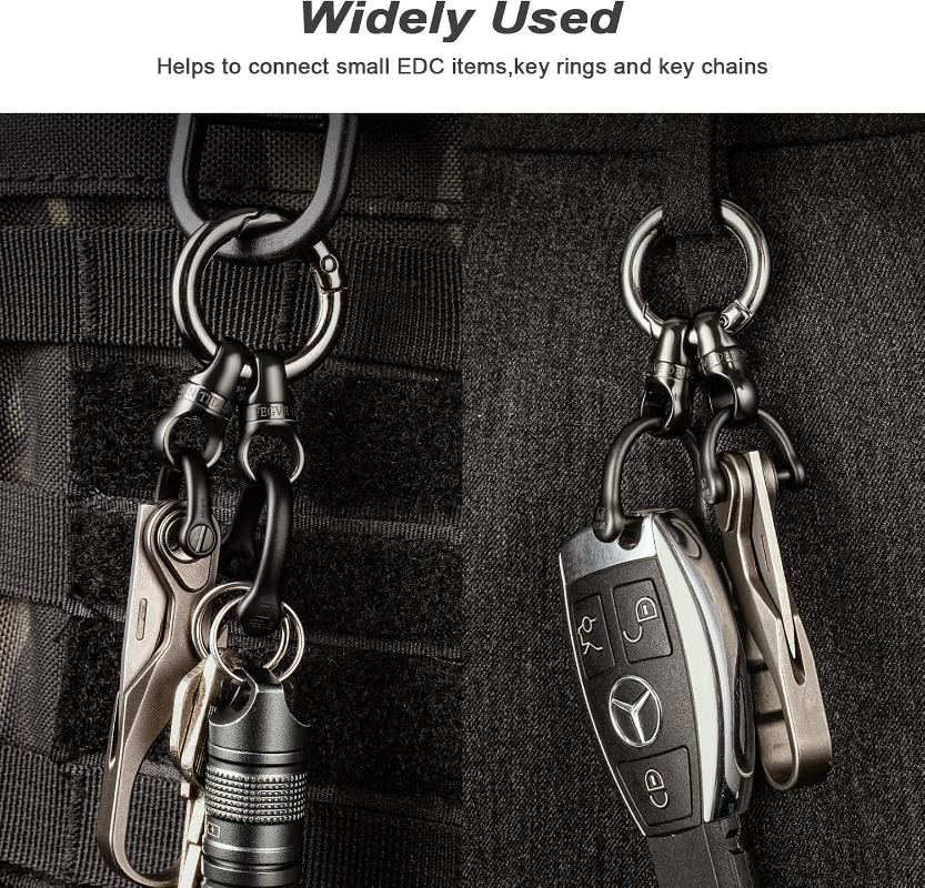 حلقة مفاتيح من التيتانيوم مع م - مراجعة Edc Carry Clip وسعره